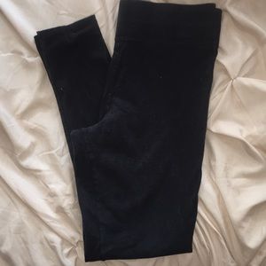 Aerie High Rose Black Leggings